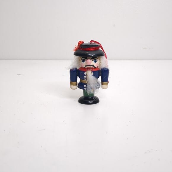 Nutcracker Lot Of 6 Christmas Ornaments Wood Painted Vtg. 2.5” - Picture 8 of 13